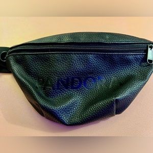 Pandora - Black Leather Fanny Pack